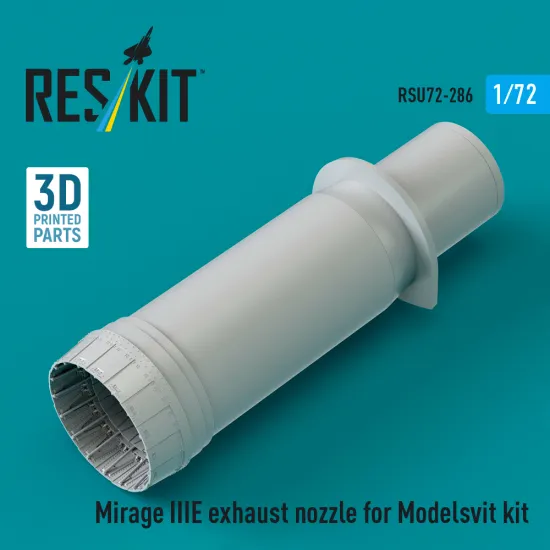 Reskit Rsu72-0286 1/72 Mirage Iiie Exhaust Nozzle For Modelsvit Kit 3d Printed