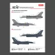 Reskit Rsb48-0014 1/48 F-16c Fighting Vipers Block 30 40 42 50 52 With Mission Marking Main Decals With Stencils
