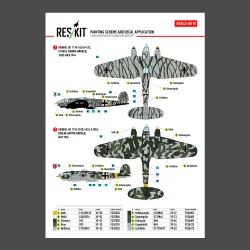 Reskit Rsb48-0015 1/48 Decal For Heinkel He 111 H-16 H-20 H-22 Late Series Decal