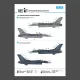 Reskit Rsb72-0007 1/72 F-16c Fighting Vipers Block 30 40 42 50 52 With Mission Marking Main Decals With Stencils