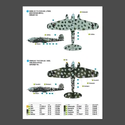 Reskit Rsb72-0008 1/72 Decal For Heinkel He 111 H-16 H-20 H-22 Late Series