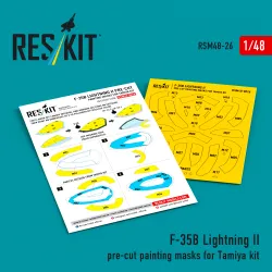 Reskit Rsm48-0026 1/48 Mask For F-35b Lightning Ii Pre-cut Painting Masks Tamiya