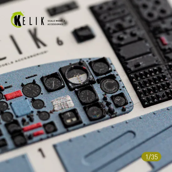 Kelik K35048 1/35 3d Decal Uh-1b Huey - Interior 3d Decals For Trumpeter
