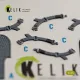 Kelik K35049 1/35 3d Decal Uh-1b Huey Cargo Bay Interior 3d Decals For Trumpeter