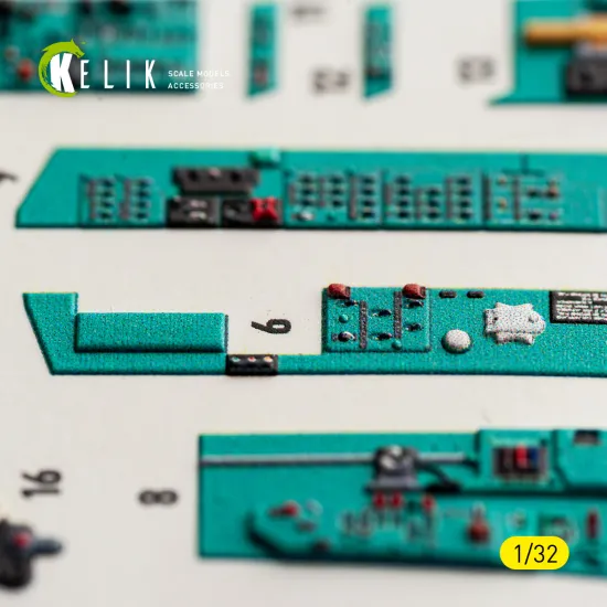 Kelik K32069 1/32 Mig-23 Mld Interior 3d Decals For Trumpeter