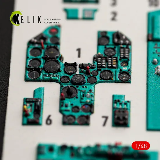 Kelik K48199 1/48 Mig-23mf Interior 3d Decals For Trumpeter