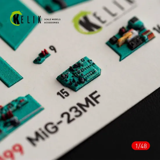 Kelik K48199 1/48 Mig-23mf Interior 3d Decals For Trumpeter