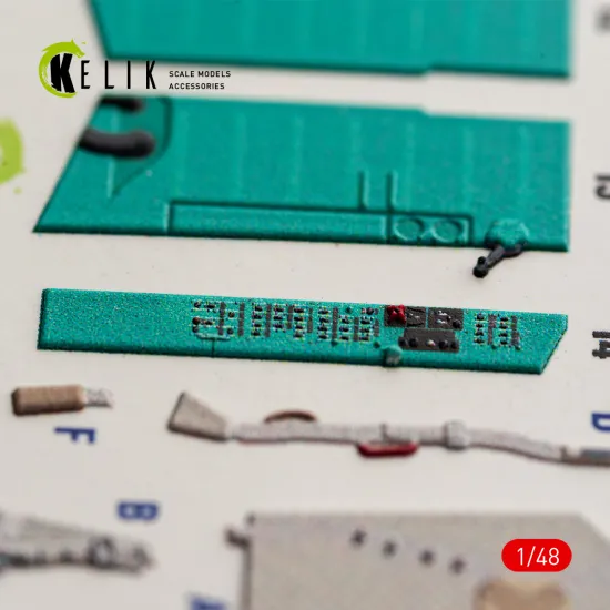 Kelik K48199 1/48 Mig-23mf Interior 3d Decals For Trumpeter