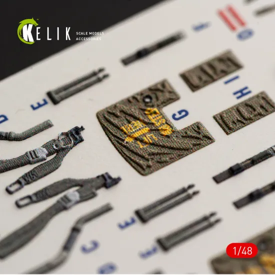 Kelik K48203 1/48 F-4e Terminator Interior 3d Decals For Hasegawa
