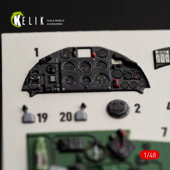 Kelik K48204 1/48 Fulmar Mk.ii - Interior 3d Decals For Trumpeter