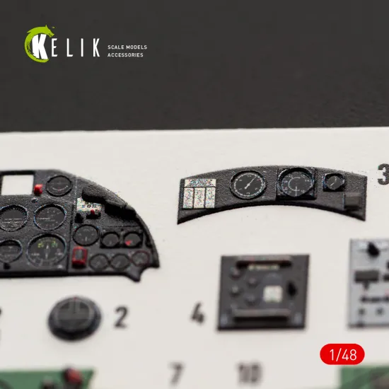 Kelik K48204 1/48 Fulmar Mk.ii - Interior 3d Decals For Trumpeter