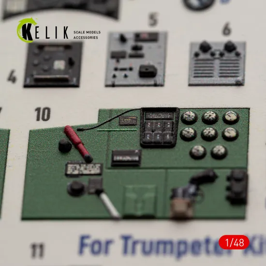 Kelik K48204 1/48 Fulmar Mk.ii - Interior 3d Decals For Trumpeter