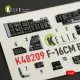 Kelik K48209 1/48 F-16cm - Interior 3d Decals For Gwh