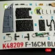 Kelik K48209 1/48 F-16cm - Interior 3d Decals For Gwh