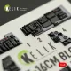Kelik K48209 1/48 F-16cm - Interior 3d Decals For Gwh