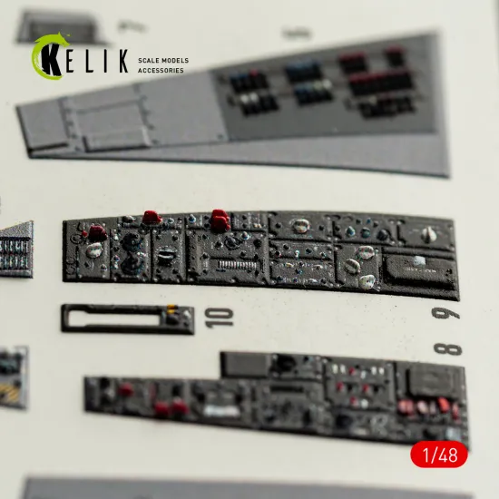 Kelik K48210 1/48 F-106a Delta Dart Type 1 Interior 3d Decals For Trumpeter