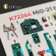 Kelik K72264 1/72 Mig-21 Bis Interior 3d Decals For Eduard