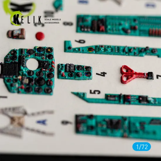 Kelik K72264 1/72 Mig-21 Bis Interior 3d Decals For Eduard
