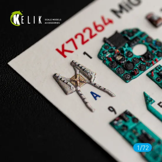 Kelik K72264 1/72 Mig-21 Bis Interior 3d Decals For Eduard