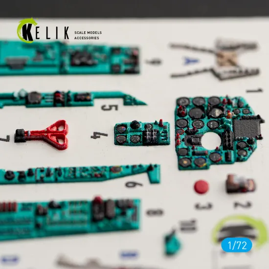 Kelik K72264 1/72 Mig-21 Bis Interior 3d Decals For Eduard