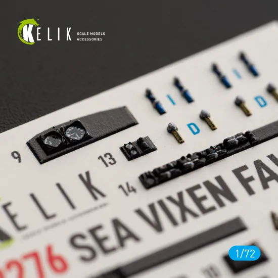 Kelik K72276 1/72 Sea Vixen Faw.2 Interior 3d Decals For Cyberhobby