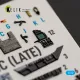 Kelik K72277 1/72 F/A-18c Late Interior 3d Decals For Academy 12411