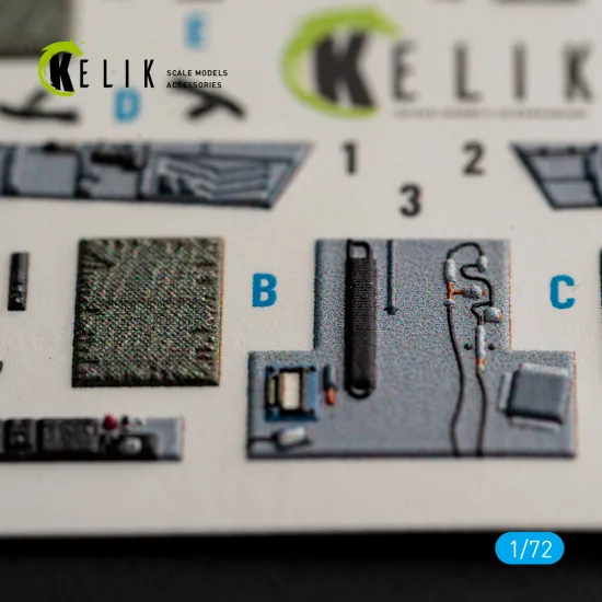 Kelik K72279 1/72 Usmc F/A-18 Interior 3d Decals For Academy 12411