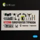 Kelik K72280 1/72 Eurofighter Typhoon Interior 3d Decals For Hasegawa