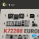 Kelik K72280 1/72 Eurofighter Typhoon Interior 3d Decals For Hasegawa