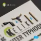 Kelik K72280 1/72 Eurofighter Typhoon Interior 3d Decals For Hasegawa