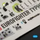 Kelik K72280 1/72 Eurofighter Typhoon Interior 3d Decals For Hasegawa
