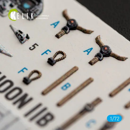 Kelik K72281 1/72 Eeurofighter Typhoon Ef-2000 Interior 3d Decals For Italeri