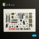 Kelik K72282 1/72 F/A-18c Early Interior 3d Decals For Academy 12411