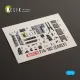 Kelik K72282 1/72 F/A-18c Early Interior 3d Decals For Academy 12411