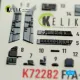Kelik K72282 1/72 F/A-18c Early Interior 3d Decals For Academy 12411