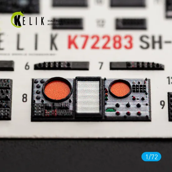 Kelik K72283 1/72 Sh-3h Sea King Interior 3d Decals For Foreart