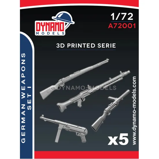 Dynamo Models A72001 1/72 Dummy German Weapons Ww2 3d Printed Resin Kit Toy