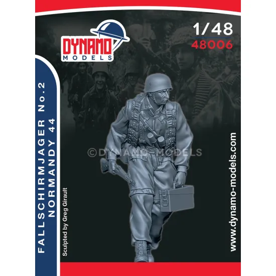 Dynamo Models 48006 1/48 Fallschirmjager 2 Normandy 1944 Ww2 3d Printed Kit