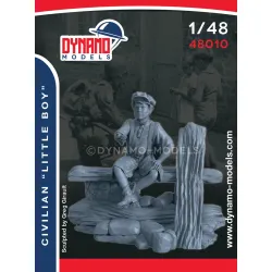Dynamo Models 48010 1/48 Civilian Little Boy Bench Included 3d Printed Resin Kit