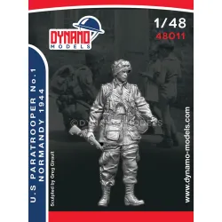 Dynamo Models 48011 1/48 Us Paratrooper 1 Normandy 1944 3d Printed Resin Kit