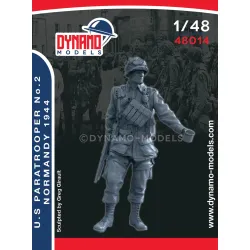 Dynamo Models 48014 1/48 U.s Paratrooper Normandy 1944 3d Printed Resin Kit