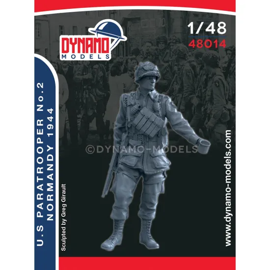 Dynamo Models 48014 1/48 U.s Paratrooper Normandy 1944 3d Printed Resin Kit