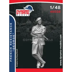 Dynamo Models 48038 1/48 French Resistance Fighter George 3d Printed Resin Kit