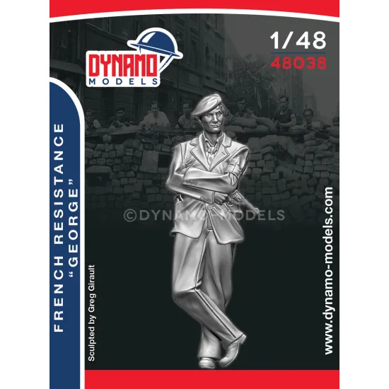 Dynamo Models 48038 1/48 French Resistance Fighter George 3d Printed Resin Kit