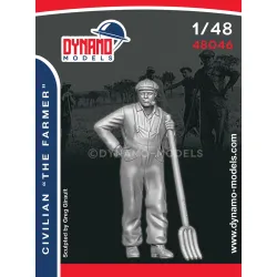 Dynamo Models 48046 1/48 Civilian The Farmer 3d Printed Resin Kit