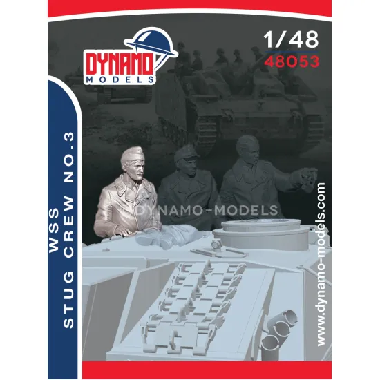 Dynamo Models 48053 1/48 Wss Stug Crew 3d Printed Resin Kit