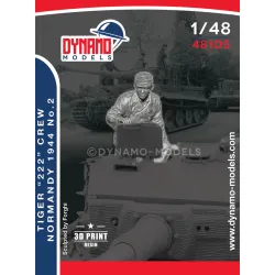 Dynamo Models 48105 1/48 Tiger 222 Crew Normandy 1944 Wss 3d Printed Resin Kit