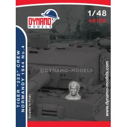 Dynamo Models 48108 1/48 Tiger 222 Crew Normandy 1944 Wss 3d Printed Resin Kit