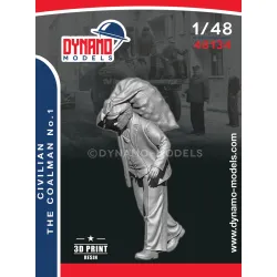 Dynamo Models 48134 1/48 Civilian Coalman 3d Printed Resin Kit