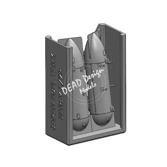 Dead Design 3d48003 1/48 Ki-43 Ii Hayabusa Early Drop Tanks 3d Printed Kit